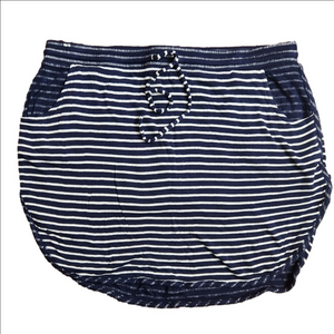 GAP Striped Skirt Navy white size women's Large cotton mini